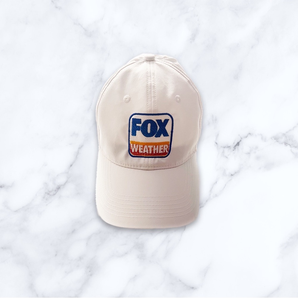 Fox Weather White Baseball Cap